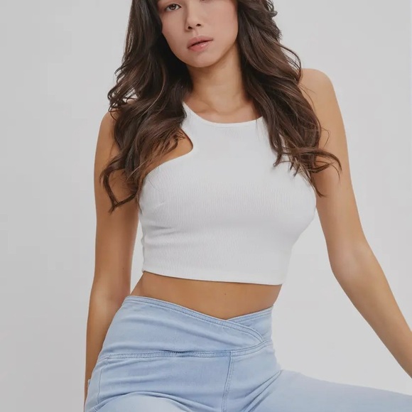 Cello High Rise Flare Jeans with Wide Waistband - Picture 3 of 5